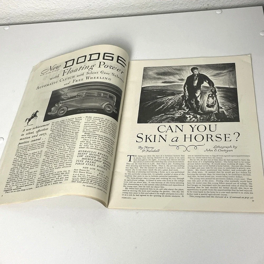 1932 The American LEGION Monthly Magazine February Vintage